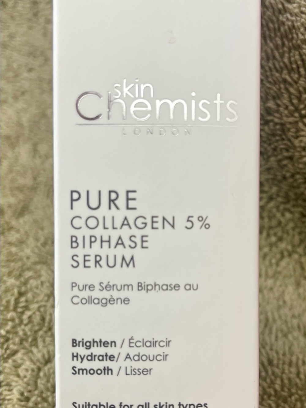Skin Chemists Pure Collagen 5% Biphase Serum — 30mL / 1.01 fl oz  New - Picture 2 of 4